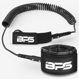 BPS 'Storm' 10' SUP Coiled Leash Koru / Black (Leash Only)