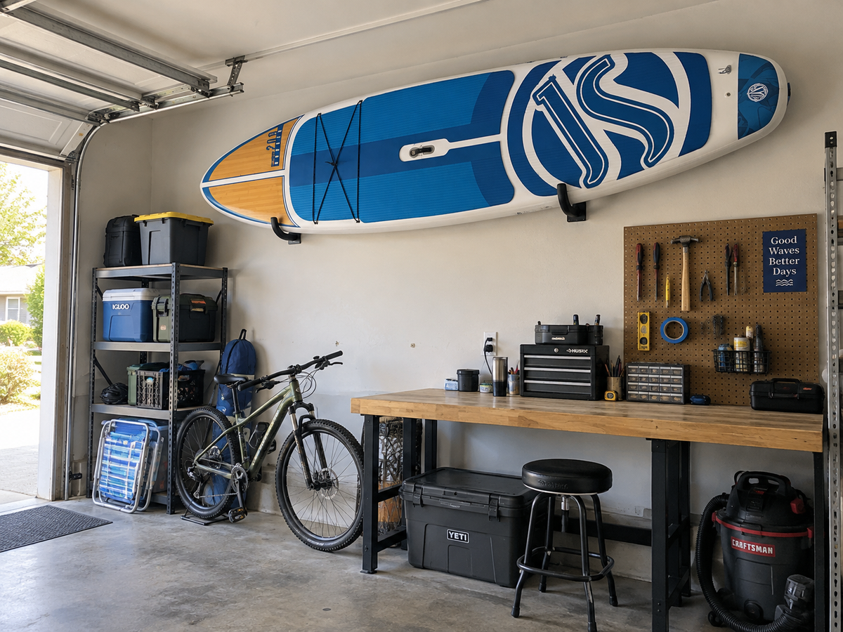 How to Store Surfboards and SUPs: House and Garage Setups