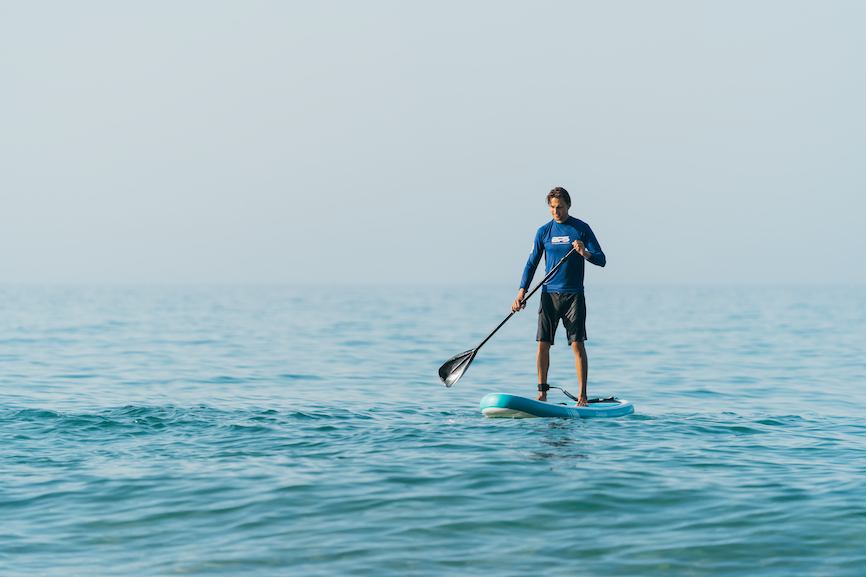 Curious about catching some waves on your SUP? Here's four tips to get you started