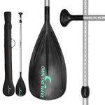 Own the Wave 2-Piece Alloy SUP Paddle with Bag