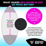 BPS 'GATOR BLACK' Fiberglass Skimboard