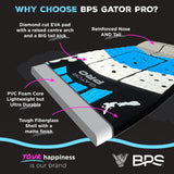 BPS 'GATOR PRO' Fiberglass Skimboard