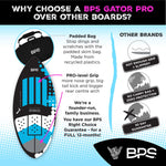 BPS 'GATOR PRO' Fiberglass Skimboard