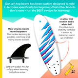 Own the Wave 'Claw Strike' 5'6" Soft Top Board