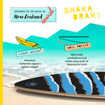 Own the Wave 'Black Clawstrike' Skimboard with Carry Bag
