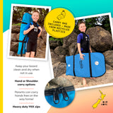 Own the Wave 'Black Clawstrike' Skimboard with Carry Bag