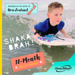 Own the Wave 'Black Clawstrike' Skimboard with Carry Bag
