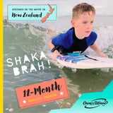 Own the Wave 'Black Clawstrike' Skimboard with Carry Bag