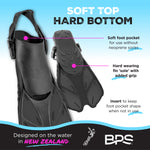 BPS Short-Blade Swim Fins