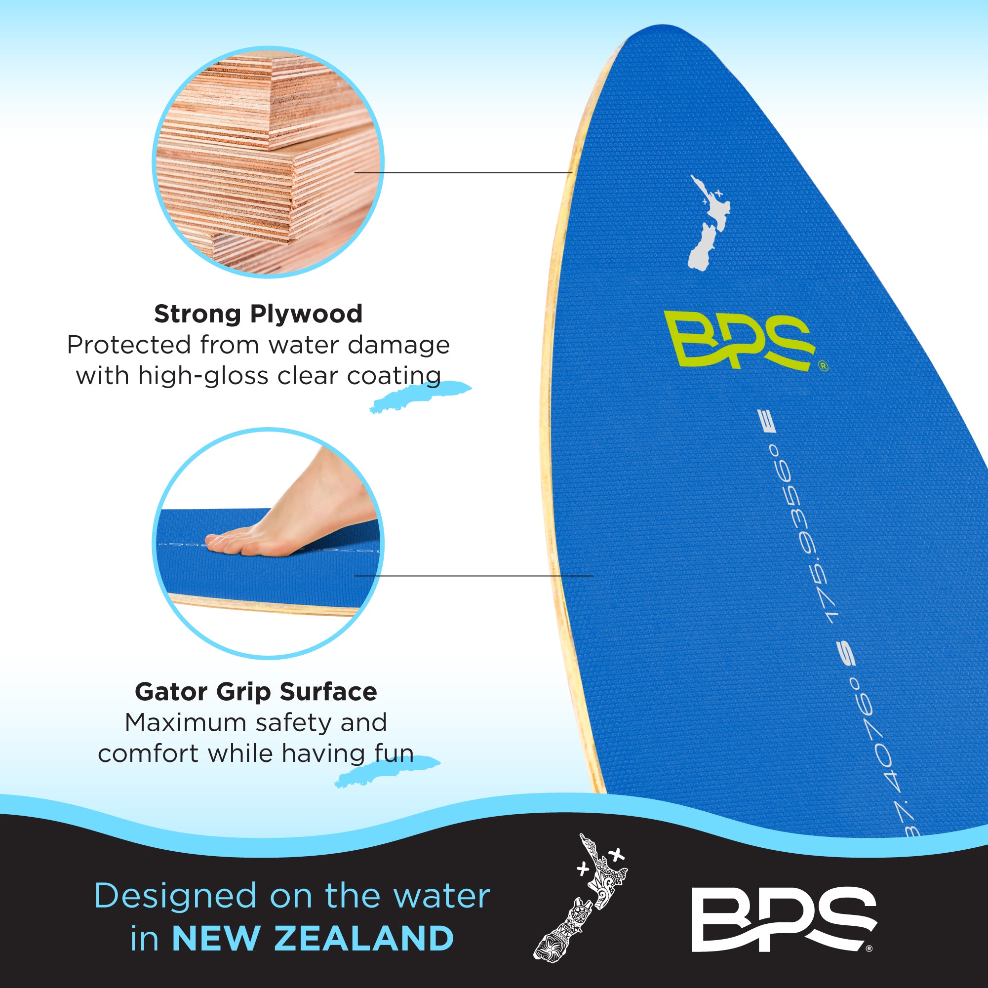 Buy BPS 'Shaka' Skimboard – Barrel Point Surf