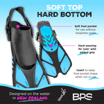 BPS Short-Blade Swim Fins