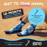 BPS 'Second Skin' High Cut Fin Socks