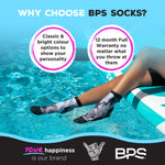 BPS 'Second Skin' High Cut Fin Socks