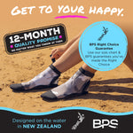 BPS 'Second Skin' Low Cut Fin Socks