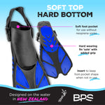 BPS Short-Blade Swim Fins
