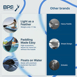 BPS 'Classic' 2-Piece Carbon Fiber SUP Paddle Snorkel Blue Accent
