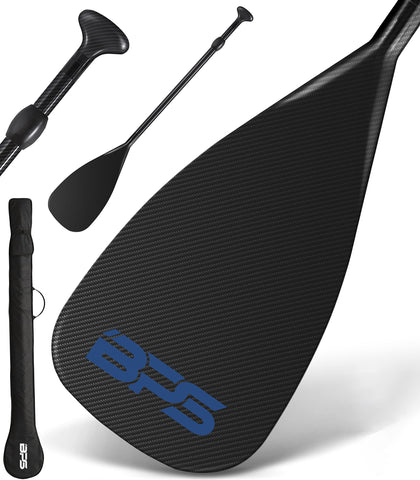 BPS 'Classic' 2-Piece Full Carbon Fiber SUP Paddle Snorkel Blue
