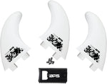 BPS Fiberglass Reinforced FCS Surfboard Fins White / Link