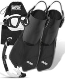 BPS Full Gear Snorkel Set XXS/XS / Black