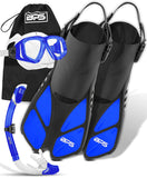 BPS Full Gear Snorkel Set XXS/XS / Blue