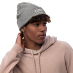 BPS 'Get to your Happy' Beanie Light Grey Melange