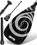 BPS 'Koru' 2-Piece Fiberglass SUP Paddle Black