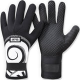 BPS 'Koru' 3mm Diving Gloves Black with White / XS