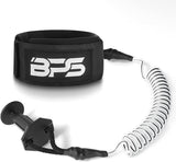 BPS Premium Bodyboard Leash Clear White
