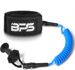 BPS Pro Bodyboard Leash Light Blue