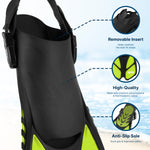 BPS Short-Blade Swim Fins