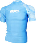 BPS Short Sleeve Rashguard Patterned Light Blue / Small