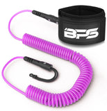 BPS 'Ultralite' 10' SUP Coiled Leash Classic Pink