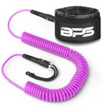 BPS 'Ultralite' 10' SUP Coiled Leash Koru Pink