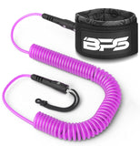 BPS 'Ultralite' 10' SUP Coiled Leash Koru Pink