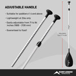 Own the Wave 2-Piece Alloy SUP Paddle