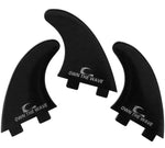 Own the Wave Fiberglass Reinforced FCS Surfboard Fins Black